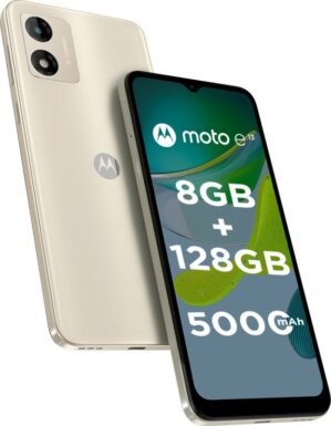 MOTOROLA e13 (Creamy White, 128 GB)(8 GB RAM)