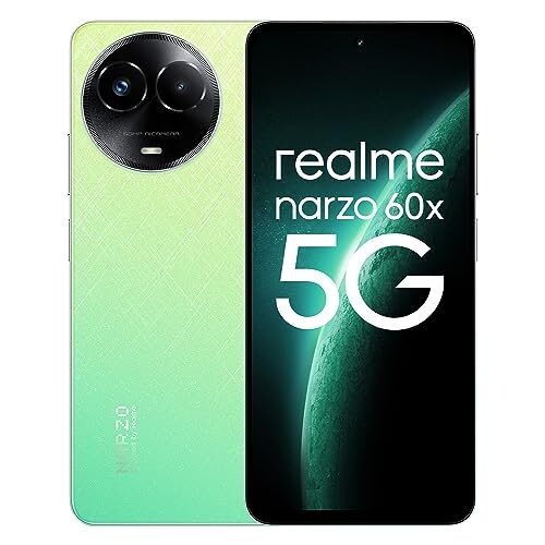 Realme Narzo 60X 5G Stellar Green, 6GB, 128GB Storage
